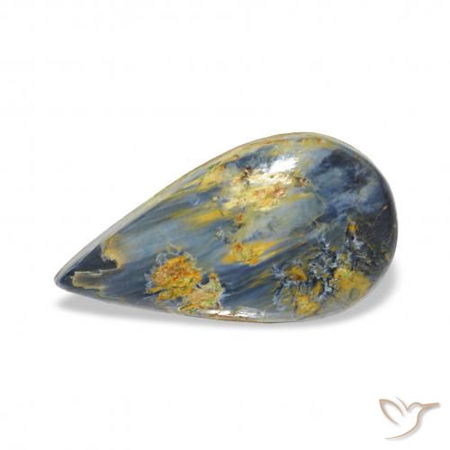 2.88ct Multicolore Pietersite, En forme de poire, Opaque