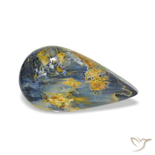 Pietersite Multicolore naturelle En forme de poire, 2.88 ct, Opaque