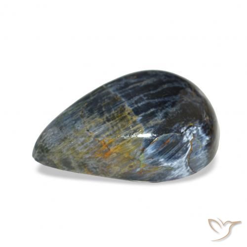 Pietersite Multicolore naturelle En forme de poire, 6.23 ct, Opaque