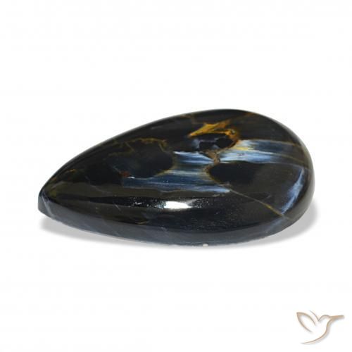 Pietersite Multicolore naturelle En forme de poire, 11.08 ct, Opaque