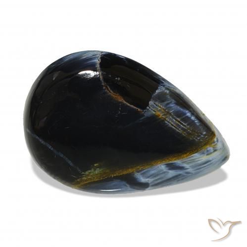 Pietersite Multicolore naturelle En forme de poire, 6.41 ct, Opaque