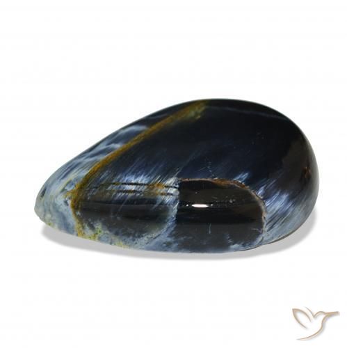 Pietersite Multicolore naturelle En forme de poire, 6.41 ct, Opaque