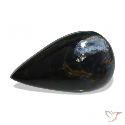 Pietersite Multicolore naturelle En forme de poire, 9.80 ct, Opaque