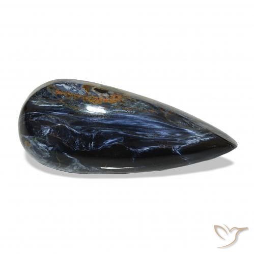 Pietersite Multicolore naturelle En forme de poire, 4.89 ct, Opaque
