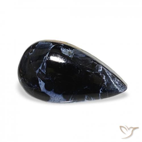 Pietersite Multicolore naturelle En forme de poire, 7.18 ct, Opaque
