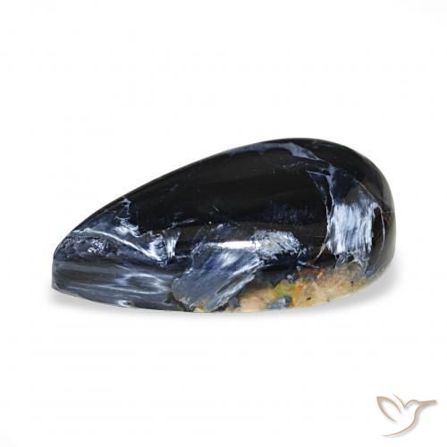 Pietersite Multicolore naturelle En forme de poire, 7.18 ct, Opaque