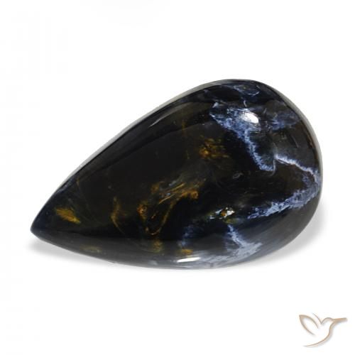 12.86ct Multicolore Pietersite, En forme de poire, Opaque