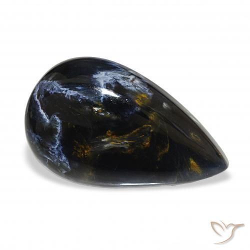 Pietersite Multicolore naturelle En forme de poire, 12.86 ct, Opaque