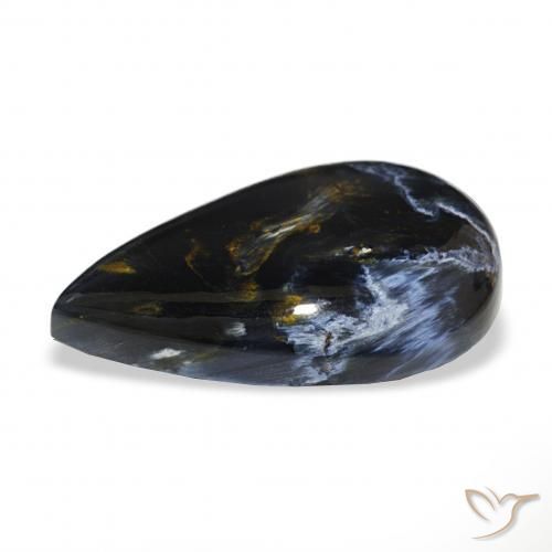 Pietersite Multicolore naturelle En forme de poire, 12.86 ct, Opaque