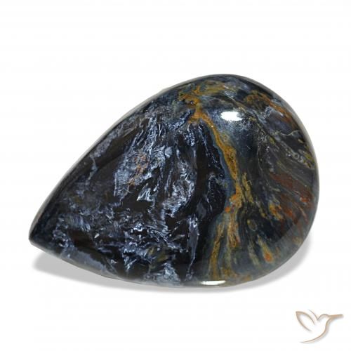 15.43ct Multicolore Pietersite, En forme de poire, Opaque