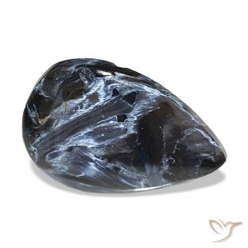 Pietersite Multicolore naturelle En forme de poire, 10.60 ct, Opaque