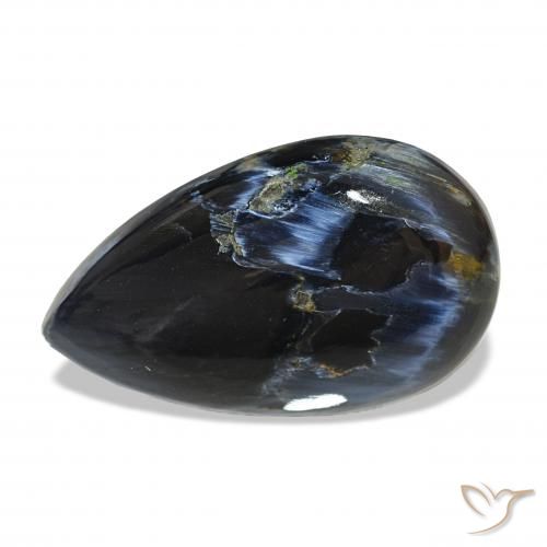 Pietersite Multicolore naturelle En forme de poire, 13.66 ct, Opaque