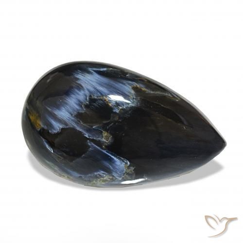Pietersite Multicolore naturelle En forme de poire, 13.66 ct, Opaque