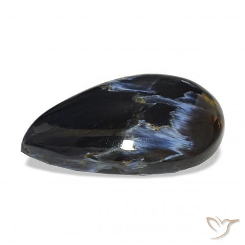 Pietersite Multicolore naturelle En forme de poire, 13.66 ct, Opaque
