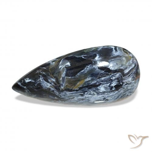 9.69ct Multicolore Pietersite, En forme de poire, Opaque