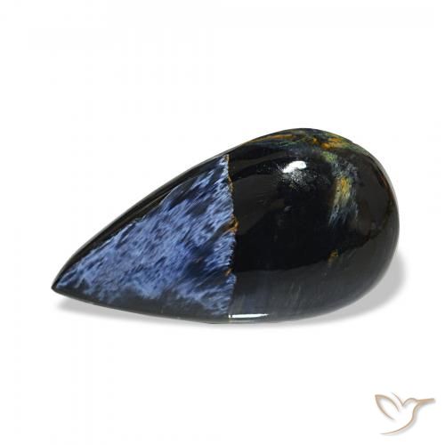 10.10ct Multicolore Pietersite, En forme de poire, Opaque