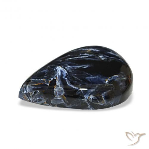 Pietersite Multicolore naturelle En forme de poire, 13.22 ct, Opaque