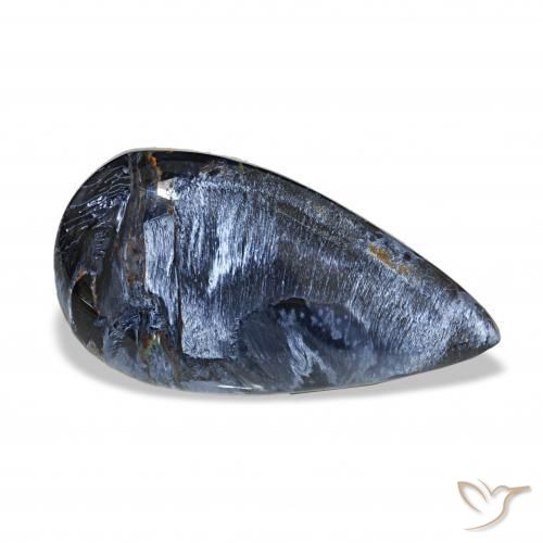 Pietersite Multicolore naturelle En forme de poire, 14.07 ct, Opaque