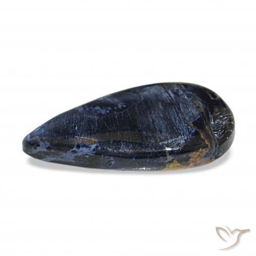 Pietersite Multicolore naturelle En forme de poire, 14.07 ct, Opaque