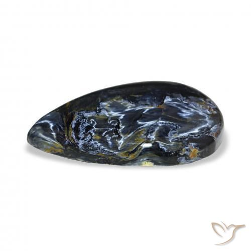 Pietersite Multicolore naturelle En forme de poire, 10.32 ct, Opaque