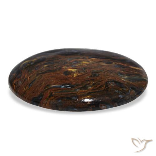 Piétersite multicolore naturelle coupe ovale, 23,54 ct, opaque