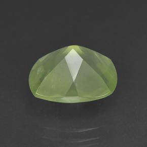 Préhnite vert naturelle coupe coussin, 5,29 ct, translucide