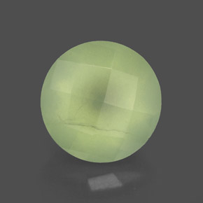Préhnite vert naturelle transparent, 1,94 ct, transparent / translucide