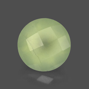 Préhnite vert naturelle transparent, 1,94 ct, transparent / translucide