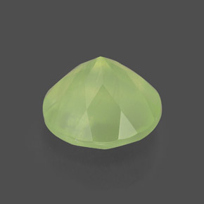 Préhnite vert naturelle transparent, 1,94 ct, transparent / translucide