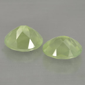 Achetez naturel ct vert préhnite gems, transparent, en provenance afrique du sud chez gemselect. en stock, livraison internationale!