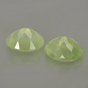 Achetez naturel ct vert préhnite gems, transparent, en provenance afrique du sud chez gemselect. en stock, livraison internationale!