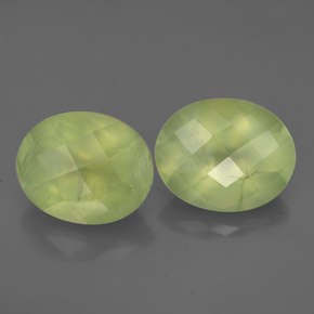 Achetez naturel ct vert préhnite gems, transparent, en provenance afrique du sud chez gemselect. en stock, livraison internationale!