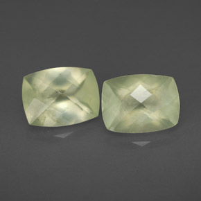 Achetez naturel ct vert préhnite gems, transparent, en provenance afrique du sud chez gemselect. en stock, livraison internationale!