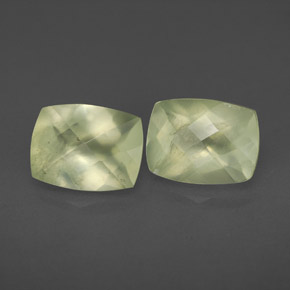 Achetez naturel ct vert préhnite gems, transparent, en provenance afrique du sud chez gemselect. en stock, livraison internationale!