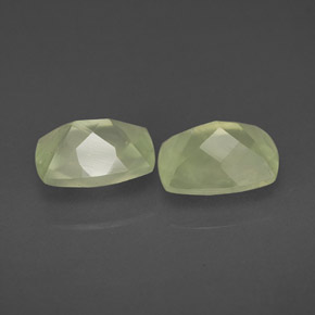 Achetez naturel ct vert préhnite gems, transparent, en provenance afrique du sud chez gemselect. en stock, livraison internationale!