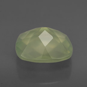 Préhnite vert naturelle transparent, 5,04 ct, transparent / translucide