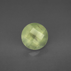 Préhnite vert naturelle transparent, 1,99 ct, transparent / translucide