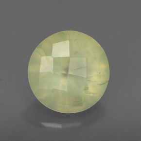 Préhnite vert naturelle transparent, 1,96 ct, transparent / translucide