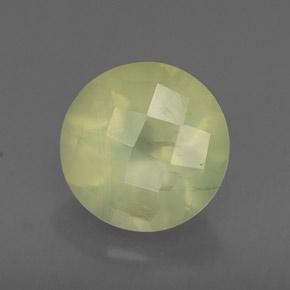 Préhnite vert naturelle transparent, 1,96 ct, transparent / translucide