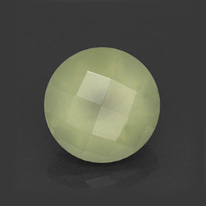 Préhnite vert naturelle transparent, 2,15 ct, transparent / translucide