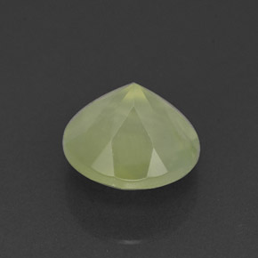 Préhnite vert naturelle transparent, 2,15 ct, transparent / translucide