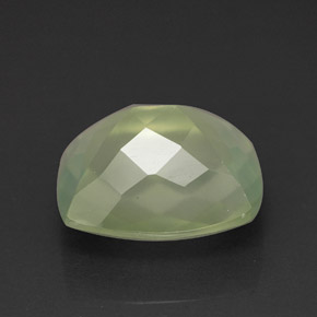 Préhnite vert naturelle transparent, 5,58 ct, transparent / translucide