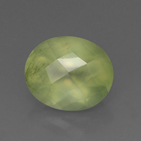 Prehnite Vert naturelle Transparent, 5.42 ct, Transparent / Translucide