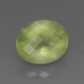 Prehnite Vert naturelle Transparent, 5.42 ct, Transparent / Translucide