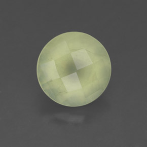 Préhnite vert naturelle transparent, 2,05 ct, transparent / translucide