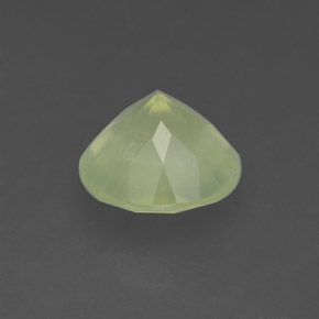 Préhnite vert naturelle transparent, 2,05 ct, transparent / translucide