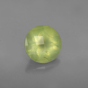 Préhnite vert naturelle transparent, 1,86 ct, transparent / translucide