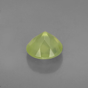 Préhnite vert naturelle transparent, 1,86 ct, transparent / translucide