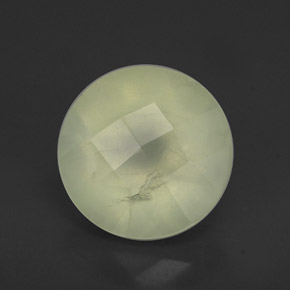 Préhnite vert naturelle transparent, 1,94 ct, transparent / translucide