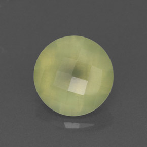 Préhnite vert naturelle transparent, 1,96 ct, transparent / translucide
